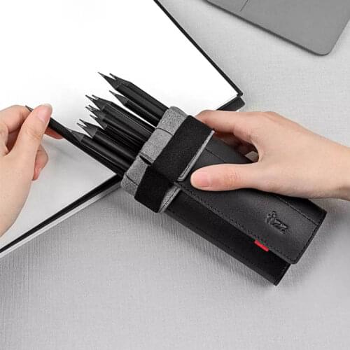 Youpin pen holder, 8-hole pen compartment, simple office / pen curtain, fiber reinforced leather, soft pen case