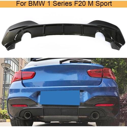 Car Rear Bumper Diffuser Lip Spoiler for BMW 1 Series F20 M Sport M135i M140i Hatchback 2D 4D 2016 - 2019 Carbon Fiber Diffuser