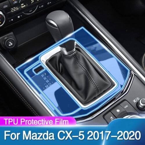 For Mazda CX-5 2017-2020 Car Interior Center console Transparent TPU Protective film Anti-scratch Repair film Accessories Refit