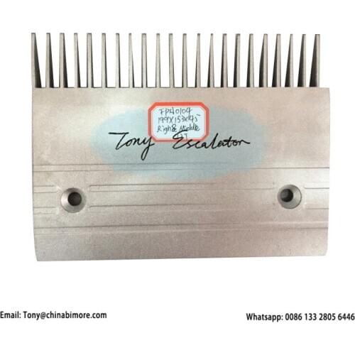 Escalator FPA0104 Comb AL L199.5mm W154.3mm Hole Space 145mm Right Center 22Teeth