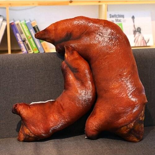 Creative Pig Simulation Trotters Cushion Funny Cute Home Car Chair Sofa Back Pillow Fun Guarantee Toy Simulated Food Toys