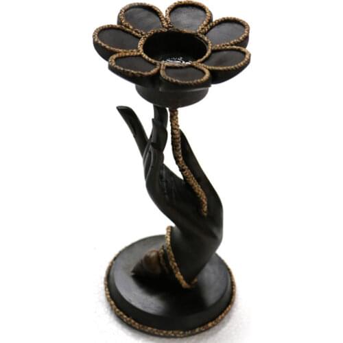 Creative Wood Candlestick Decor Candle Holders Table Wooden Bergamot Decoration Tea Light Holder Lcandelabros Ighthouse FC323