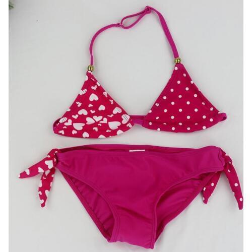 2020 Teenage Girls Swimwear Baby Kids Cute Bikini Girls Split Two Pieces Swimsuit Bathing Suit Beachwear Kids Biquini Infantil