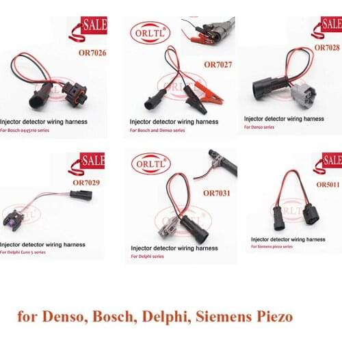 4pcs ORLTL injector detection line for Denso, B0sch, Delphi, Siemens Piezo 0445110