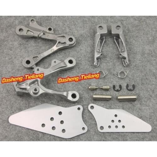 Aluminum Alloy Motorcycle Spare Front Rider Foot Pegs Footrest Brackets for KAWASAKI NINJA ZX-6R ZX 6R 2009-2011