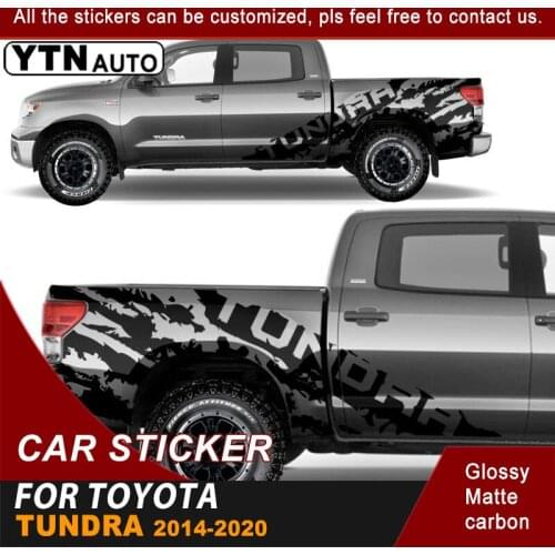 Car Decals Side Body Rear Trunk Mud Splash Graphic Vinyl Cool Car Stickers Accessories For Toyota Tundra 2014-2017 2018 2019