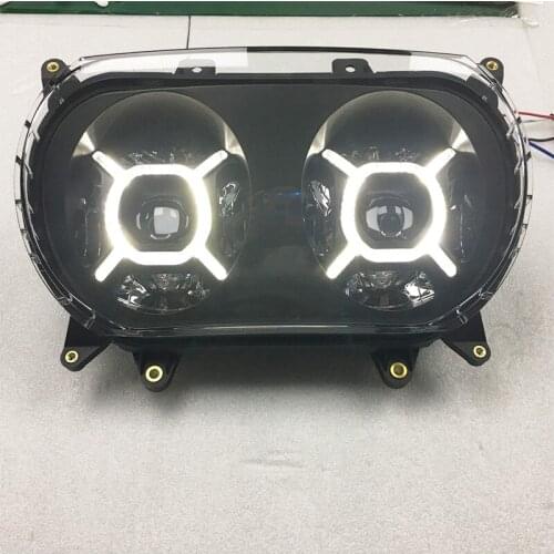 New Motorcycle Road Glide 2015-2020 Dual LED Headlight Projector Headlamp for 2015-2020 Road Glide Dual LED Double Headlight