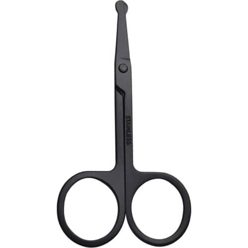 Stainless Steel Nose Hair Trimming Scissors Round Head E Scissors Sharp And Precise Epilator Opp Bag