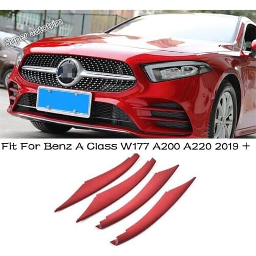 Lapetus Front Fog Lights Lamp Eyelid Eyebrow Strip Cover Trim Accessories Exterior For Benz A Class W177 A200 A220 2019 - 2021