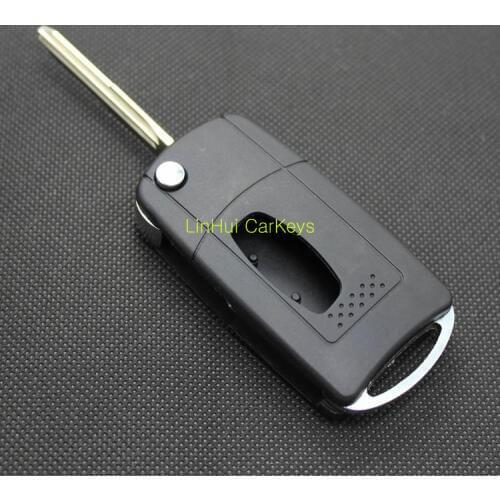 PINECONE for Mitsubishi Grandis 2 Buttons Uncut Brass Blade Modified Remote Blank ABS Key Shell 1 PC