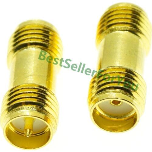 RP-SMA Connector SMA Connector Female Jack Center To SMA Connector Female In Series RF Adapter Connector