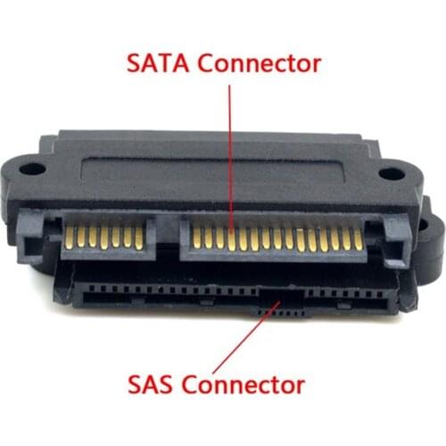SAS to SATA SFF-8482 SAS 22 Pin to SATA 22PIN Hard Disk Drive Raid Adapter with 15 Pin Power Port