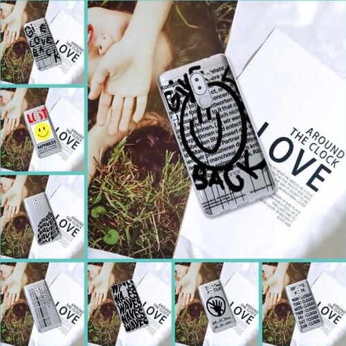 Quote Smile Fashion Cartoon Phone Case For Huawei Honor 4X 5A 5X 6 6X Silicone Back Cover For Huawei Honor 6A 4C 5C 6C Pro