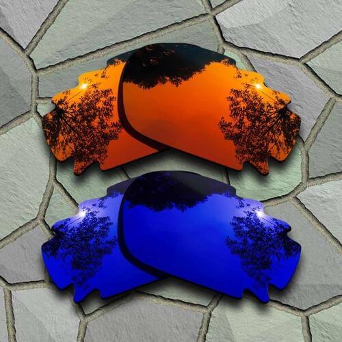 Red Orange&Violet Blue Sunglasses Polarized Replacement Lenses for Oakley Jawbone Vented