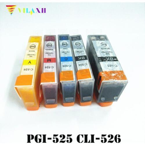 Vilaxh PGI-525 CLI-526 Ink Cartridge For Canon PGI 525 PGI525 CLI526 PIXMA MG5250 MG5150 MG5350 IP4950 IP4850 IX6550 MX715 MX885