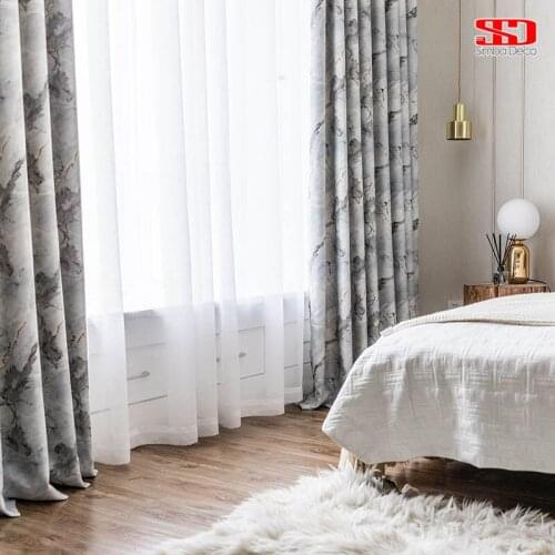 High Shading Blackout Curtains for Living Room Bedroom Printed Drapes For Window Treatments Single Panel Decoration Modern