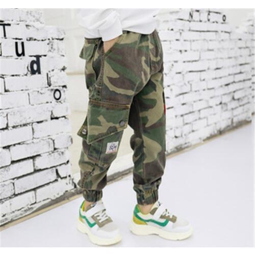 2 3 4 5 6 7 Years Boys Pants Elastic Waist Camouflage Print Trousers Fashion Casual Harem Pants Toddler Kids Pants Boys Trousers
