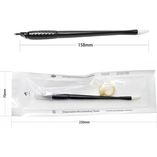 1Pc Microblading Pen Supplies Kit for Flawless Eyebrows Premium Microblades 0.15/0.18mm Sterile Disposable Micro Brow Sharp