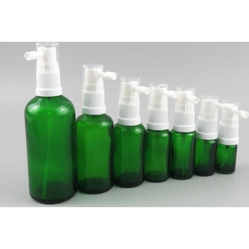 10 x Beauty Empty Travel Green Essential Makeup Sprayer Green Perfume Bottles Refillable Cosmetic Containers 5ml till 100ml