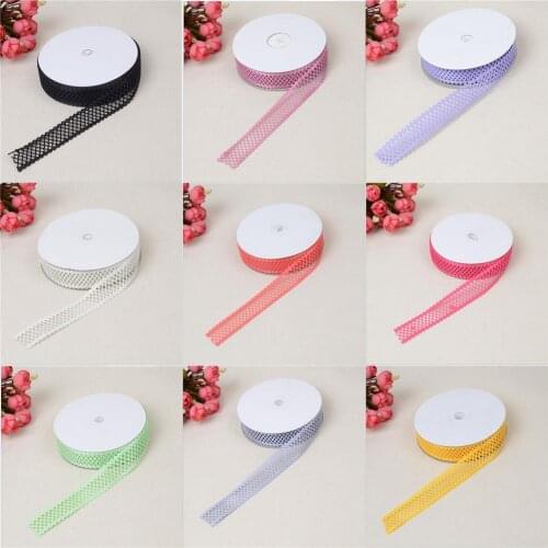 20Yards Flowers Series Hollow Embossing Lace Ribbons 5Y Hair Bows Wedding Gift Wrap, DIY Decoration Handmade Materials20Yc3385