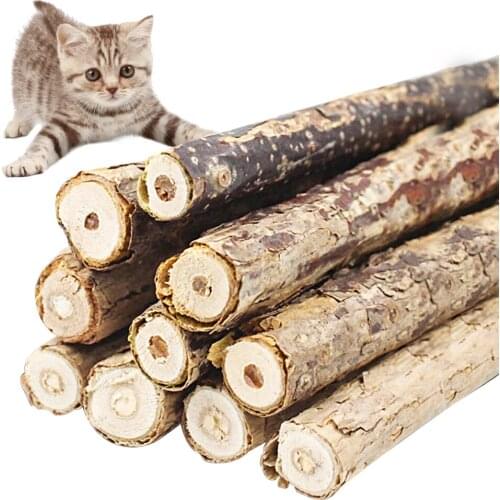 5/10/20pcs Cat Molar Toothpaste Stick Natural Catnip Matatabi Kitten Dental Toys Silvervine Actinidine Pet Snacks Cleaning Teeth