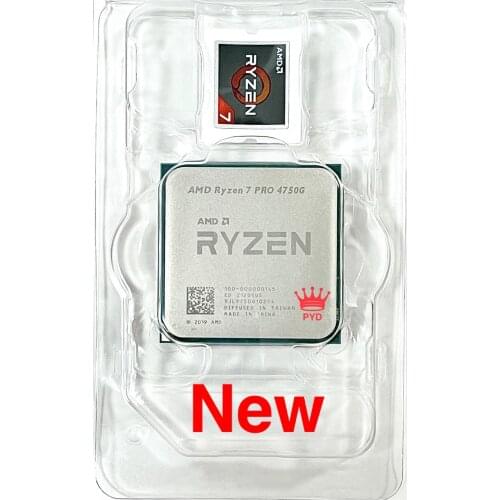 AMD Ryzen 7 PRO 4750G R7 PRO 4750G 3.6 GHz Eight-Core 16-Thread 65W CPU Processor 100-000000145 Socket AM4 without cooler