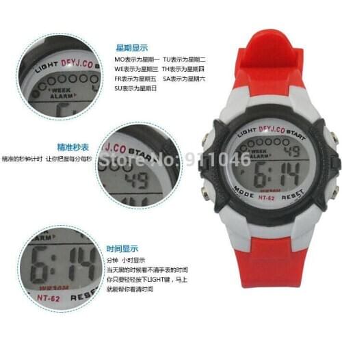 DHL Free Shipping Promotion High Quality Digtal Watch Children Silicone Quartz Wristwatches Students Watches Wholesale