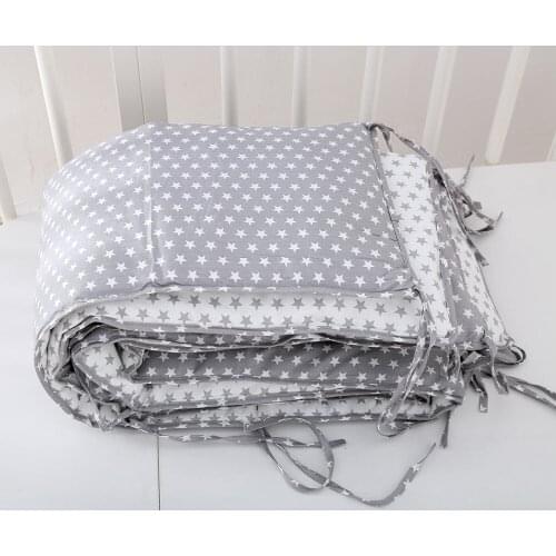 Baby Bed Bumper Cotton Double-sides Use Crib Cushion Cot Protector Pillows Newborn Infant Room Decor Bed Fence