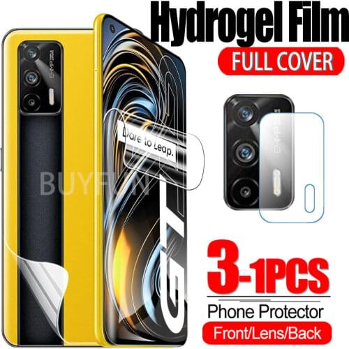 For Realme GT 5G Hydrogel Film Camera Lens Protective Glass For OPPO Realme GT Neo RMX2202 6.43 inches Safety film HD Not Glass
