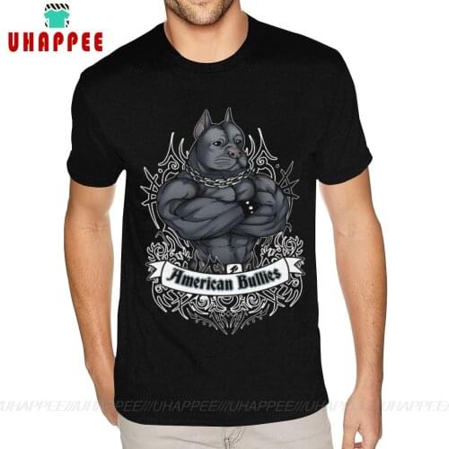 Short Sleeves Round Neck 100% Cotton American Bullies Dog Bully Tee-Shirts For Kid Adult S TeeShirt