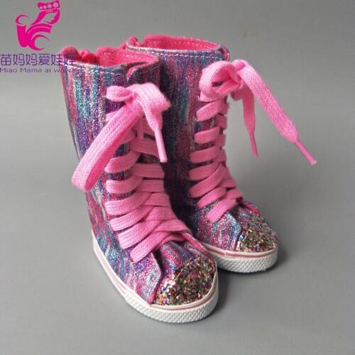 7cm Doll Shoes 43CM baby Doll boots for 45cm girl doll boots baby present