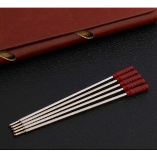 10pcs red Stytle metal gift ink Ballpoint pen Refills