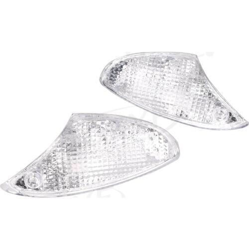 Motorcycle Front Turn Signal Indicator Blinker Lens Case Cover For BMW K1200S 2005-2008 & K1300S 2009 Clear