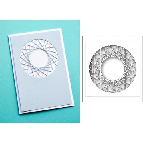New Beauty Round Circle Stripe Steel Craft Dies 2021 for DIY Card Making Scrapbooking Paper Album Friendship Stamp Set