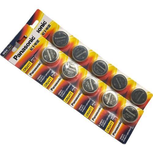 10pcs/lot New Original Battery For Panasonic CR2477 3V CR 2477 High Performance High Temperature Resistant Button Coin Batteries