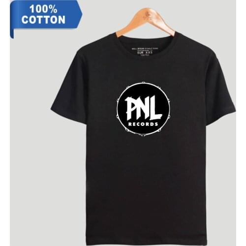 Popular Rap Group PNL Printing Summer Short Sleeve 100% Cotton Tshirt Kpop For Men And Women Streetwear PNL t-shirt Clothes Tops
