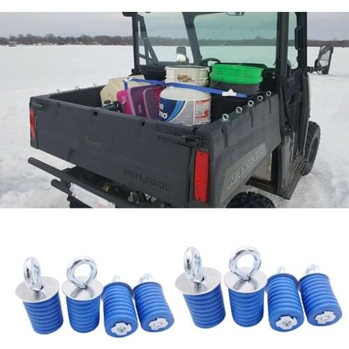 4x Quick Lock and Ride Tie Down Anchor Set Fit All Polaris Ranger/General Bed UTV ATV