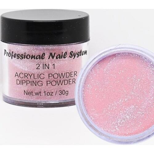 1Bottle Acrylic&Dipping Glitter Powder For Nail Art Decoration Dust Pigment Powder French Manicure Gel Nail Polish FAW53