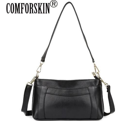 COMFROSKIN Luxurious Genuine Leather European And American Style Women Handbags 2018 Hot Brand Designer Real Leather Womens Bag