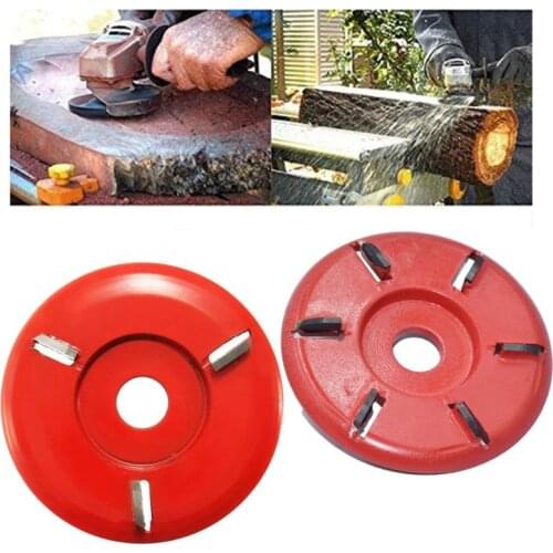 90mm Power Wood Carving Disc for 22mm Angle Grinder Curved Blade Tool 3/6 Teeth Arc Milling Mill Carpentry Flat Turbo