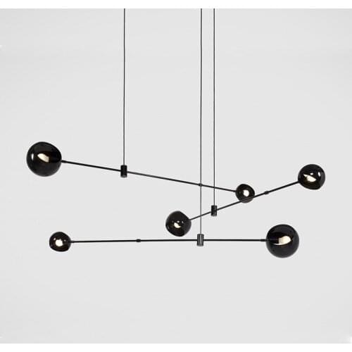 Nordic industrial lamp hanging lamp glass ball Home Decoration E27 Light Fixture bedroom restaurant industrial lamp