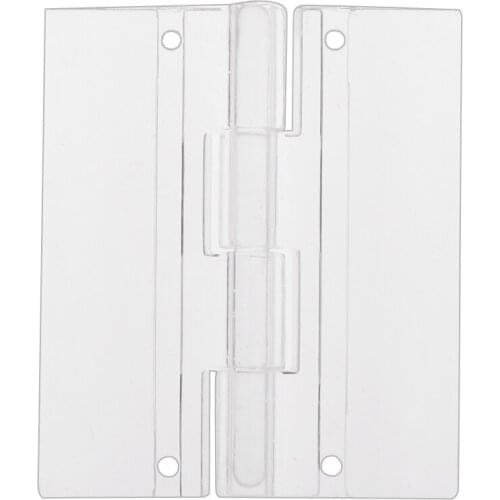 45x38mm Clear Acrylic Plastic Folding Door Piano Hinges Pack of 10