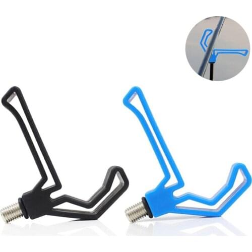 V Shape Fish Pole Holder Bracket Plastic Fishing Rod Rest Gripper Head Carp Support Stand