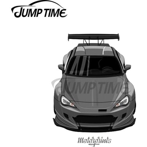 Jump Time 13 x 9.5cm For GT86 Gray Car Door Stickers Car Accessories Decal Waterproof Vinyl Material Occlusion Scratch