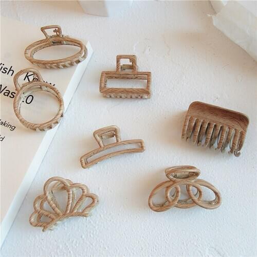 Women Vintage Hair Claw Lady Fashion Alloy Grab Head Hairpin