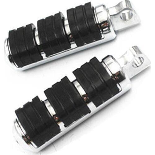 2x Black/Chrome Foot Pegs Rest Male Peg Mount For Harley Sportster 1200 883 Softail Fatboy FLSTF Electra Glide FLHR