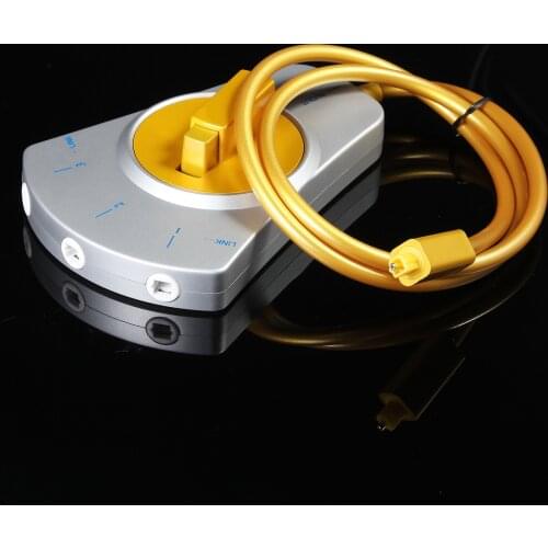 3-Way Digital Toslink Switch SPDIF Optical Audio Switch Toslink Cable Switcher Selector Hub Box for DVD CD player