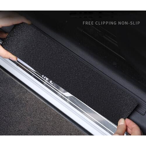 5D Non-slip Nano Glue Sticker 5M 10M PEVA Rubber Car Door Anti-Kick Pad Threshold Stickers For Step Wear Toilet Bathroom Floor