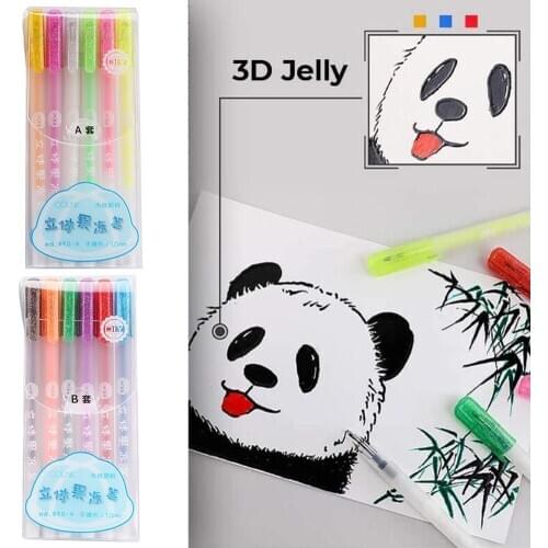 6/12Pcs Diary Notebook DIY Sticker Maker Writing Pen Drawing Tool Supply School Supplies