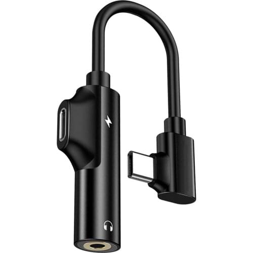 USB C PD Headphone Jack Adapter for Aux Stereo Headphones for Pixel 2/3/4 XL